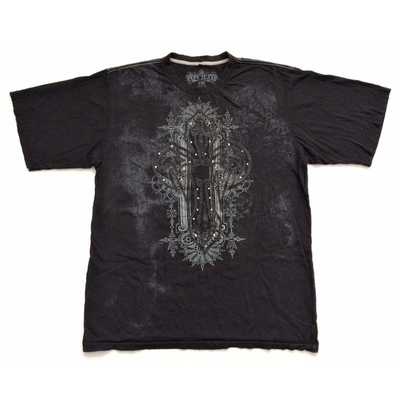 Pepe Jeans London T-Shirt Graphic Tee Cross Black - Picture 1 of 4